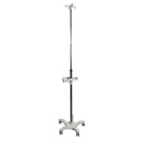PORTAVENOCLISIS RODABLE CON CHAROLA