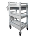 CARRO UTILITARIO PARA HOSPITAL 3 NIVELES